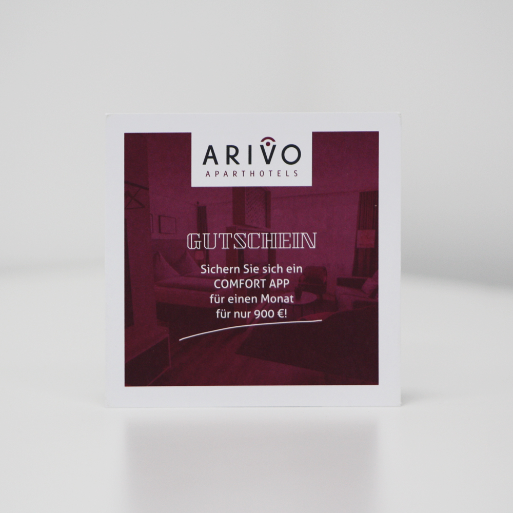 ARIVO Vertriebsmailing Spar-Gutschein